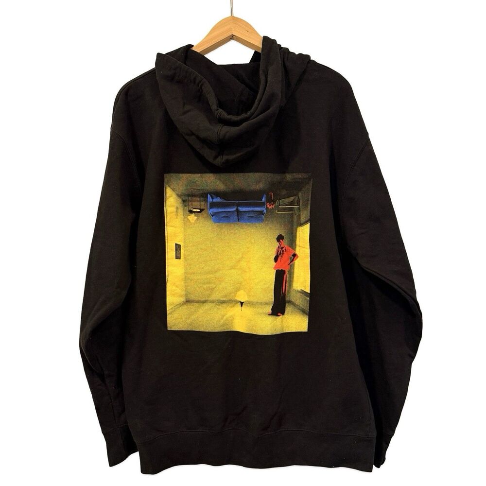 Harry Styles Sweatshirt Mens L Black Harry’s House Hoodie 2022 Tour Merch Promo